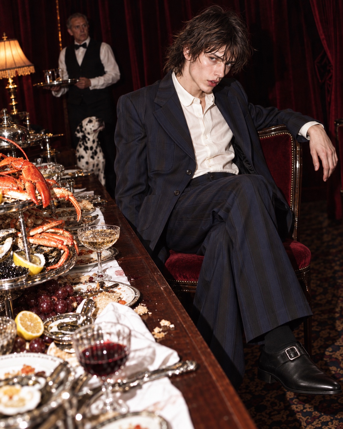 Vivienne Westwood Dinner, interrupted. — Between courses