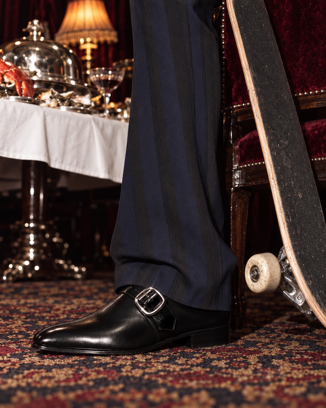 Vivienne Westwood Dinner, interrupted. — The monk strap